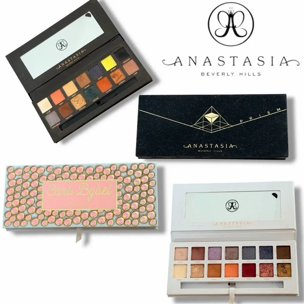 Anastasia Beverly Hills Three Eyeshadow Pallets - Riviera, Prism & Carli Bybel